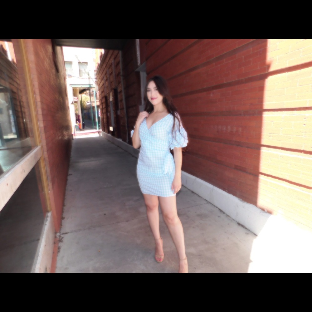 Gingham Dress-CLEARANCE - Picture 4 of 7